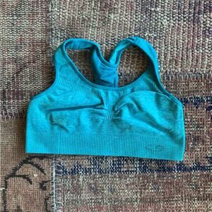 Champion sports bra size small. blue.